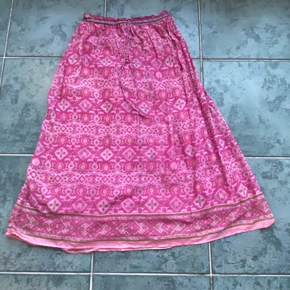Vintage F.A. Chatta Boho Print Midi Skirt and Top - Picture 13 of 13